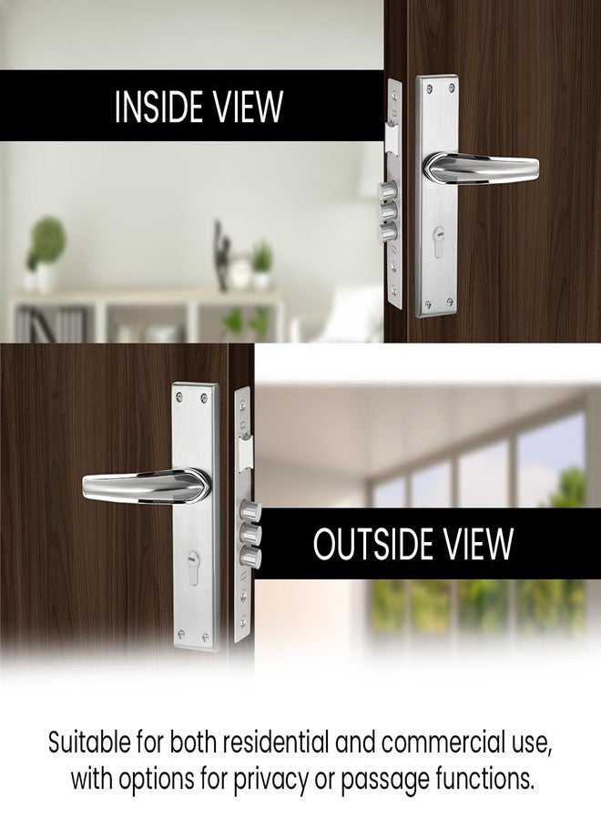 لينك قفل نقر Link Infynia | للأبواب الرئيسية والداخلية في المنازل والمكاتب والفنادق | طقم مقبض متين 8 بوصات مع إمكانية الوصول بالمفتاح من كلا الجانبين، 3 مفاتيح | تشطيب من الفولاذ المقاوم للصدأ | ضمان لمدة سنتين - Image 3